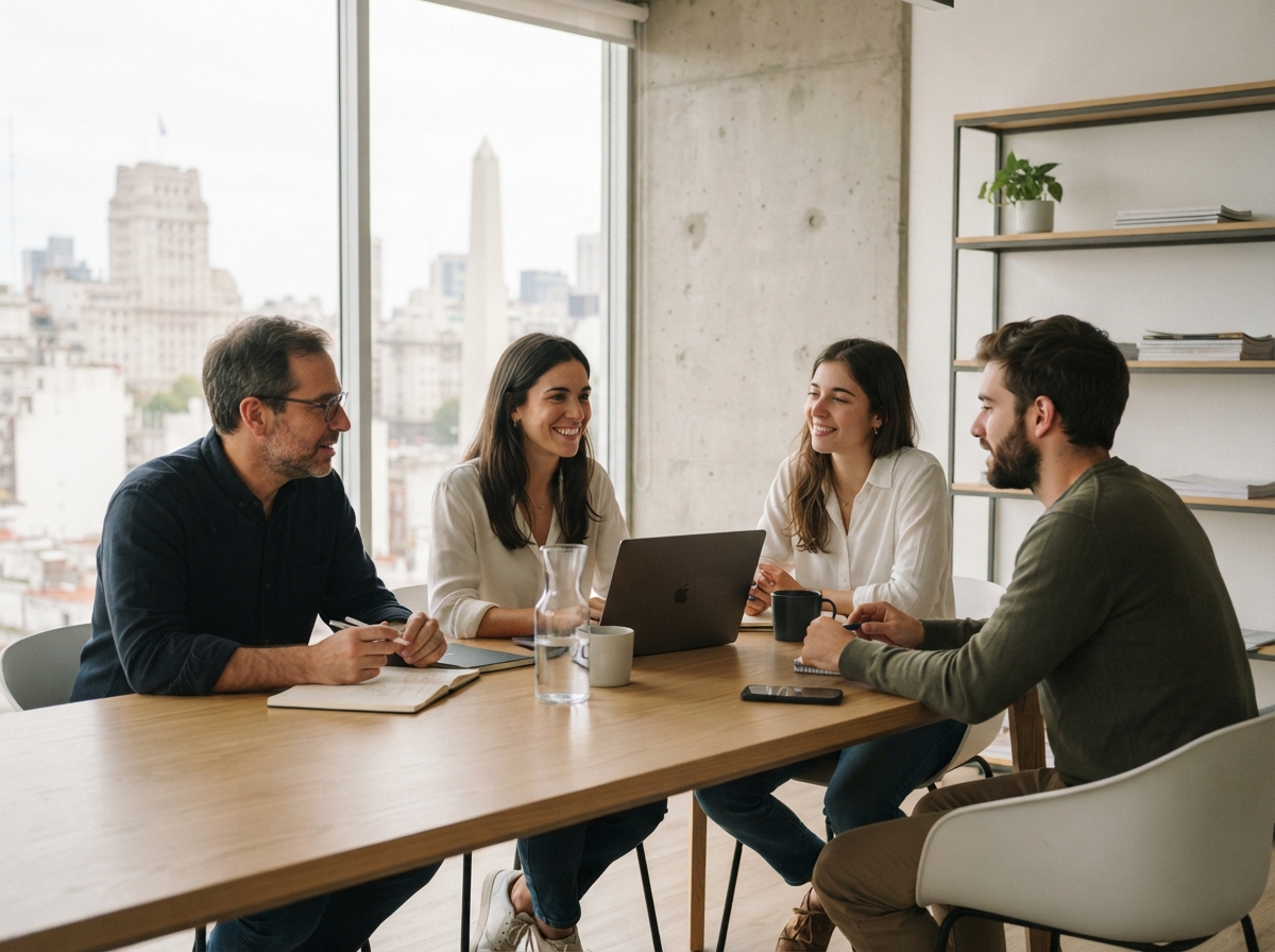 Mercados24: equipo de análisis financiero trabajando con modelos de datos